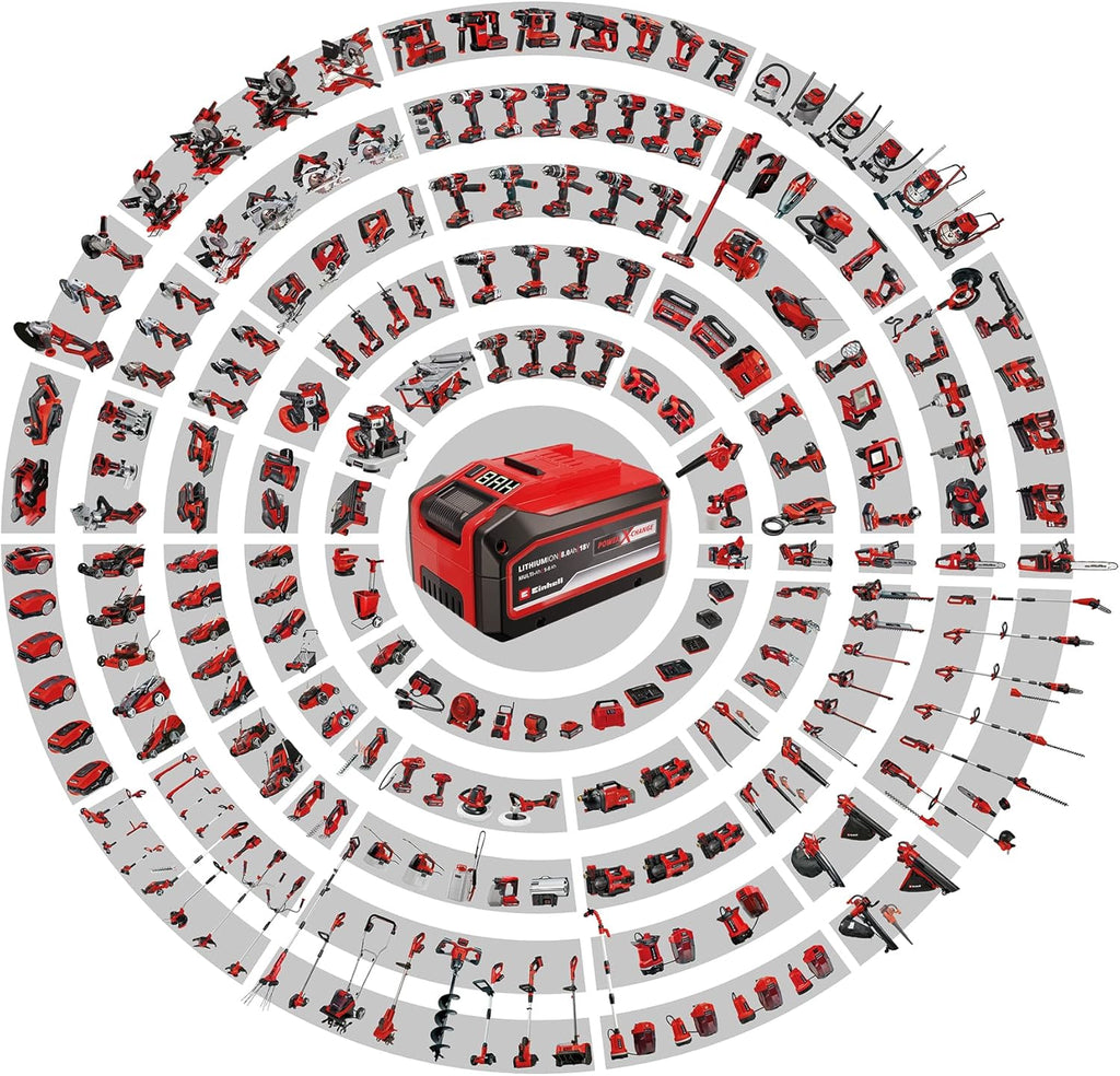 Einhell Accu-grasmaaier GE-CM 18/33 Li Kit Power X-Change (18 V, 33 cm maaibreedte, tot 200 m², borstelloos, 30L opvangzak, 25-65 mm maaihoogte, incl. 4,0 Ah accu + oplader)