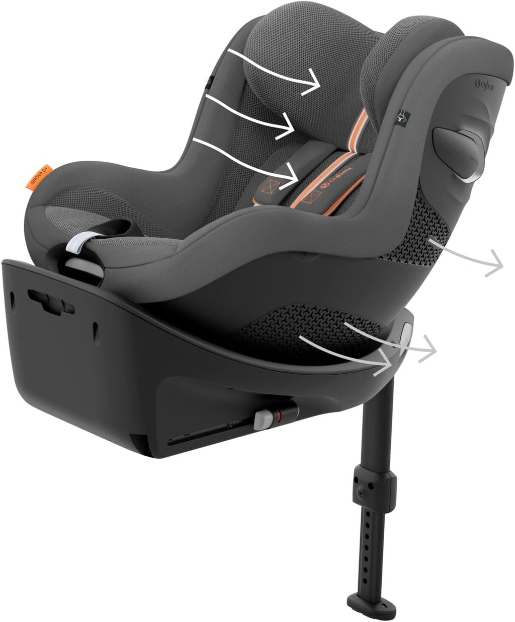 CYBEX Gold ISOFIX Basis, Base G, Für Babyschale Cloud G i-Size und Auto-Kindersitz Sirona G i-Size, Schwarz