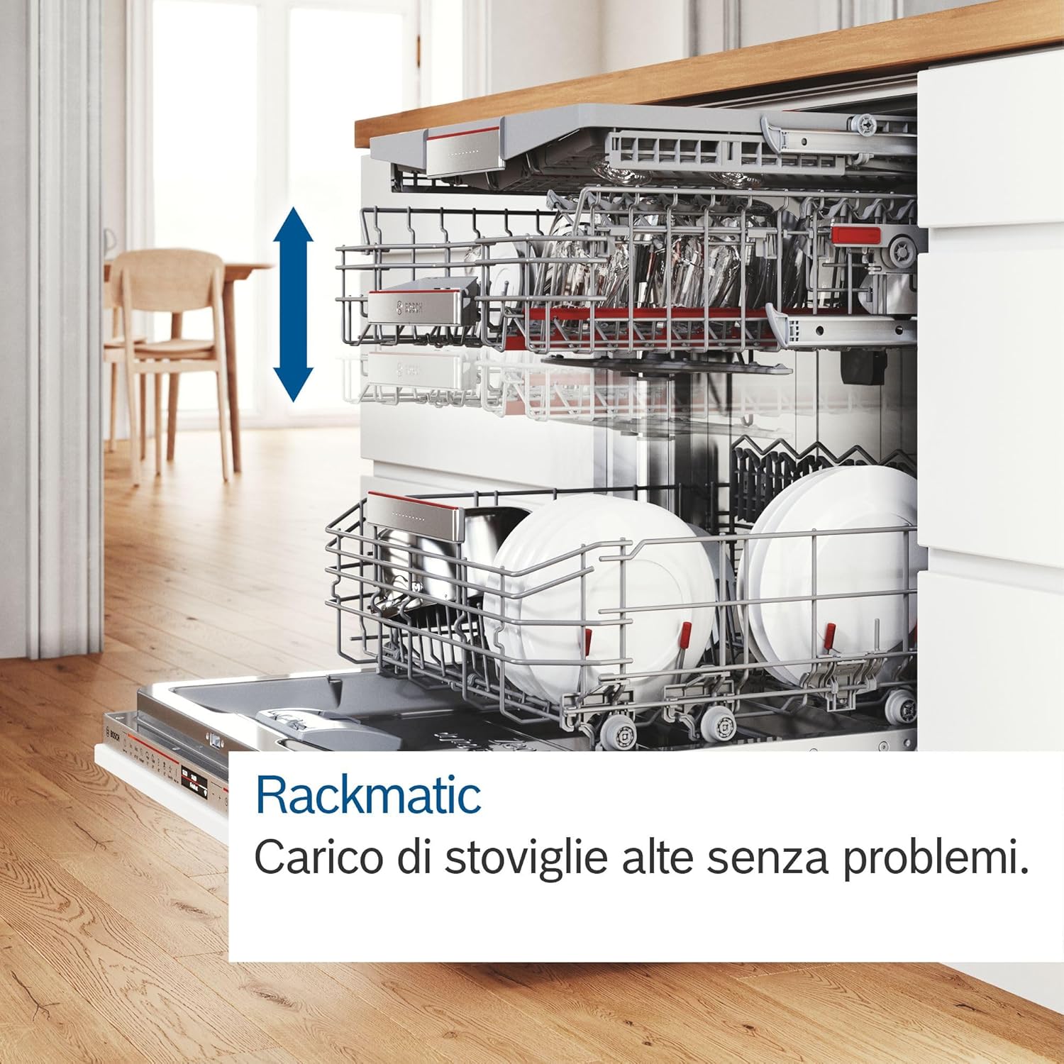 Bosch Serie 4, Volledig geïntegreerde vaatwasser, 60 cm, SMV4ECX21E