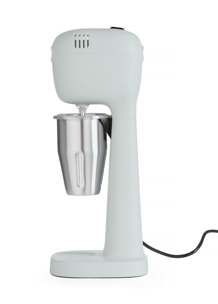 HENDI Melkshake Maker, Incl. 2 mengbekers (roestvrij staal en polycarbonaat) en 4 verwisselbare roerwerken, Drinkmixer, Frappés, Drankmixer, 230V/400W, 170x196x(H)490mm, Karamel