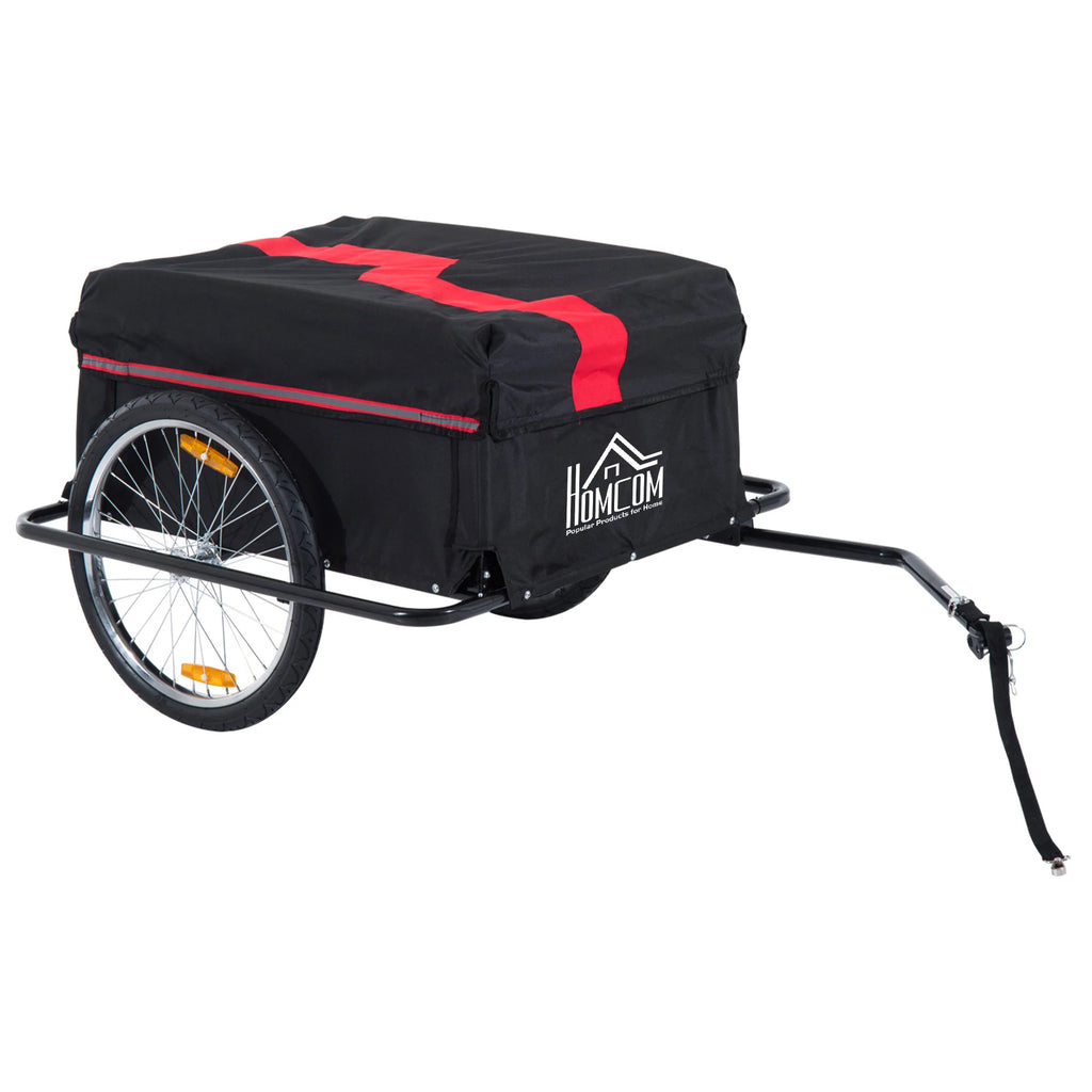 HOMCOM Fahrradanhänger Lastenanhänger faltbar große Transportbox