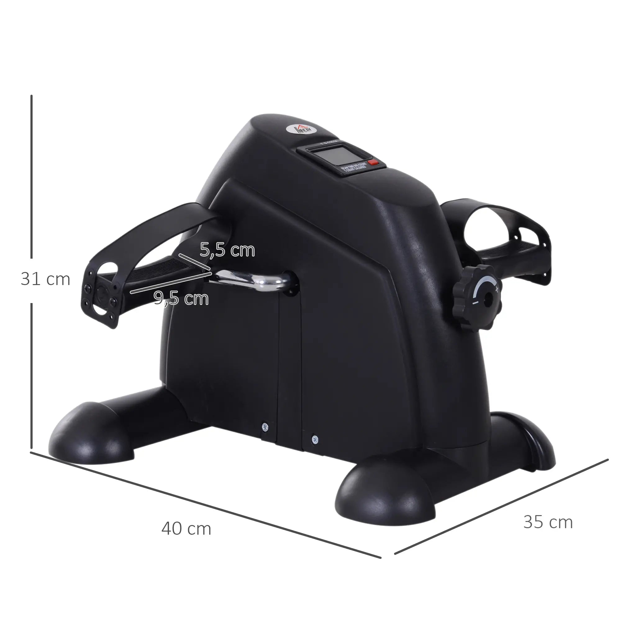 HOMCOM Mini Biketrainer met LCD-display, verstelbare weerstand