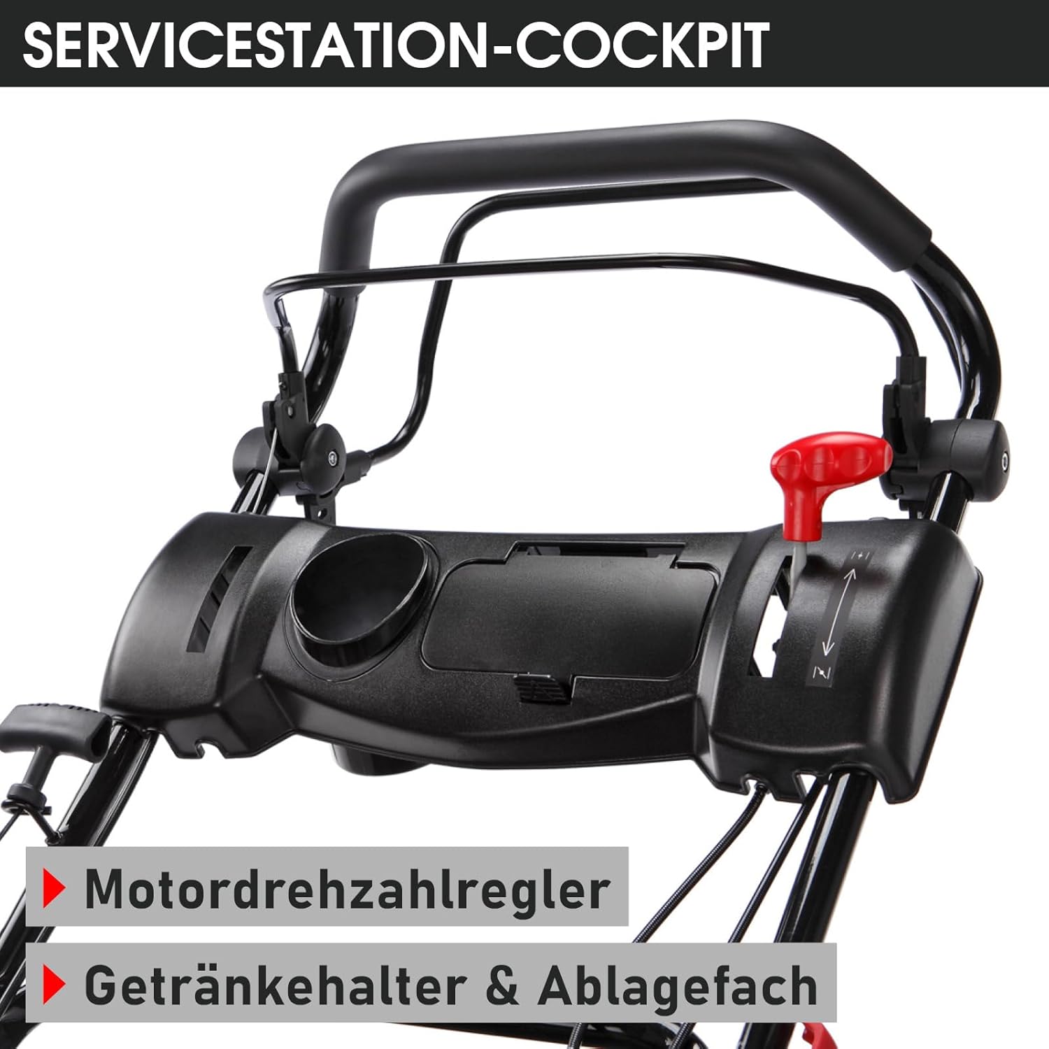 BRAST Benzin grasmaaier met aandrijving | 5,2kW(7PK) | elektrische start | 48cm snijbreedte | vele modellen | TÜV | 4-takt OHV motor | 30-80mm maaihoogte | 60L opvangbak | stalen behuizing | 19224 ESTART Speed