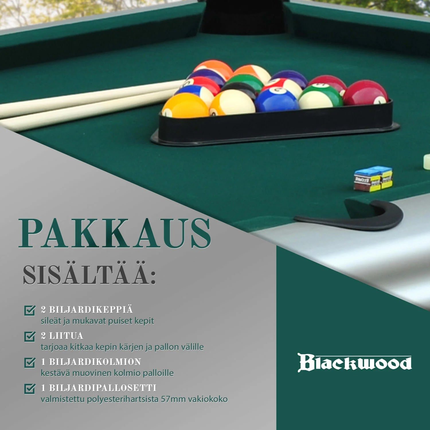 Blackwood Biljarttafel, Outdoor 8'