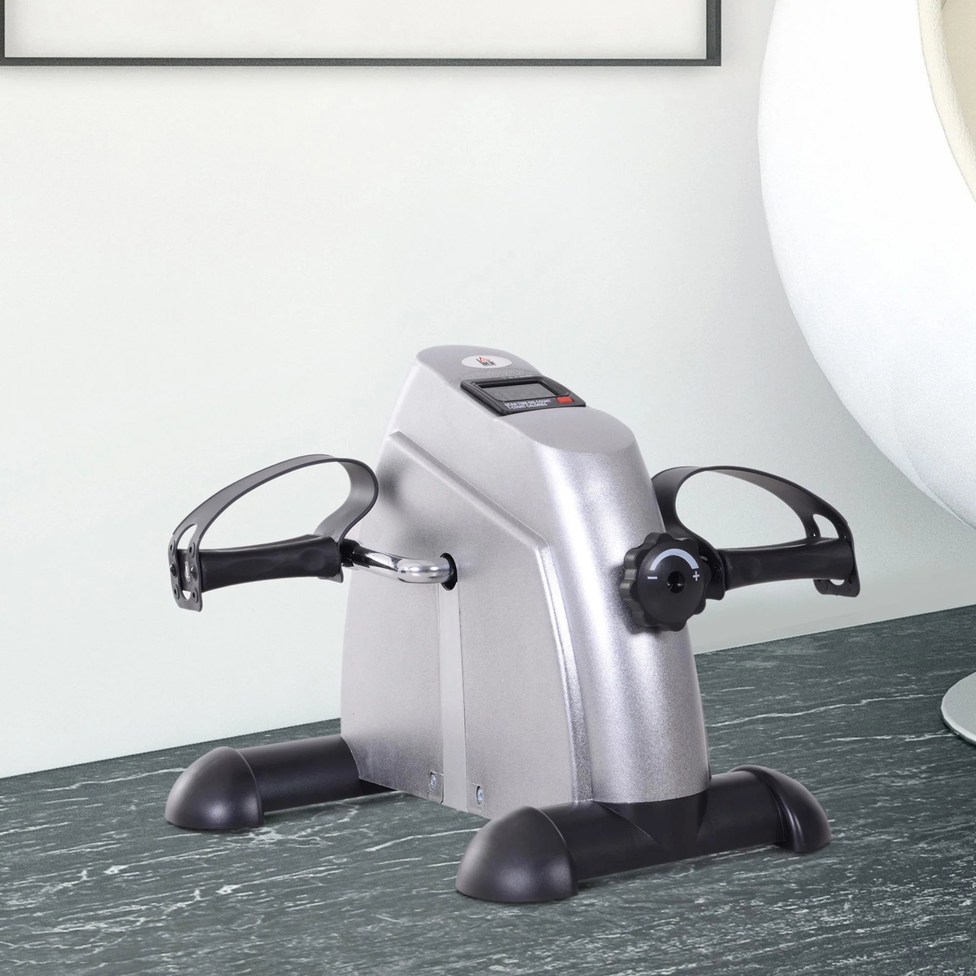 HOMCOM Minibike-peddelfiets hometrainer met lcd-display verstelbaar