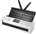 Brother ADS-1700W Compacte en intelligente documentscanner | Automatische documentinvoer | Automatisch scannen | Wi-Fi/Wi-Fi Direct, wit/zwart