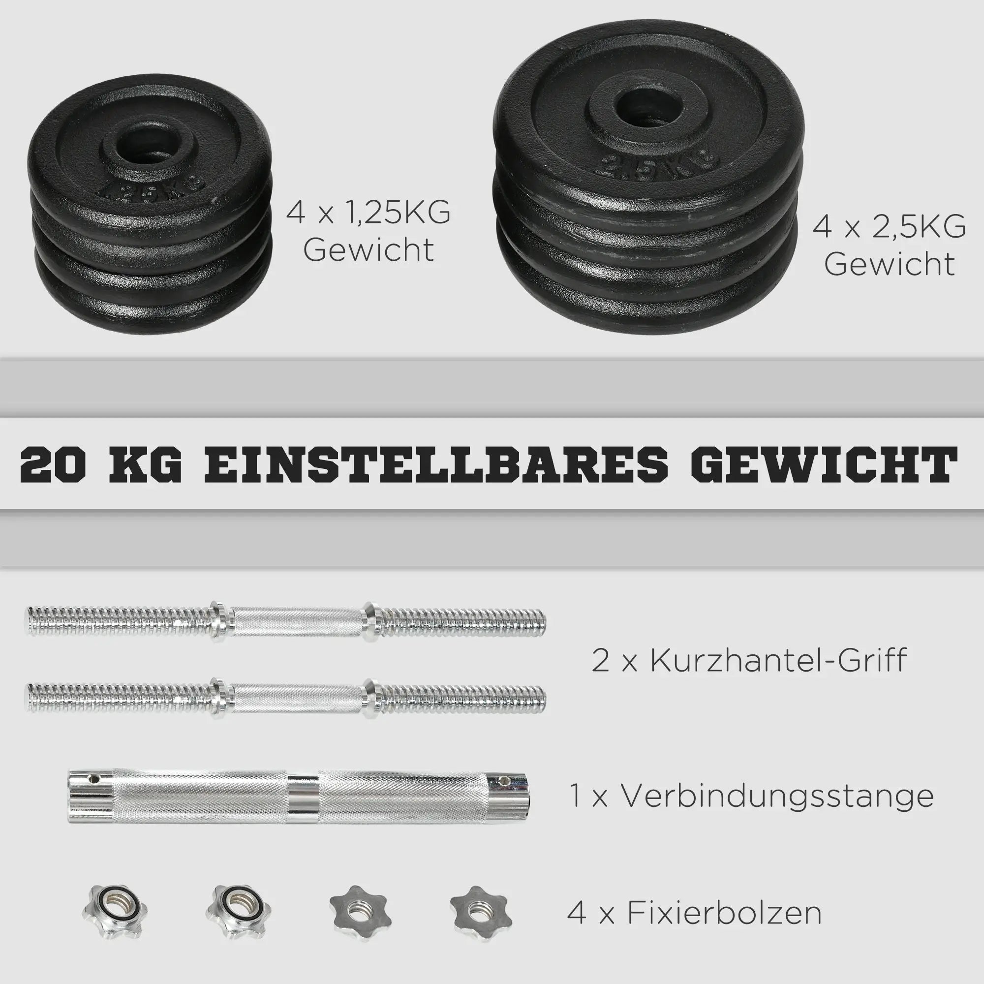 HOMCOM Halterset 2-in-1 halter stang combineerbaar ijzer