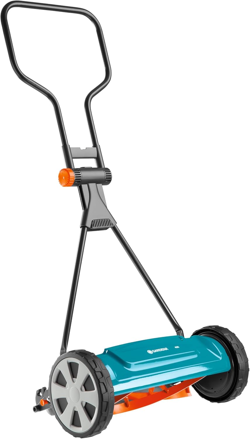 Gardena Classic Kooimaaier 400: Handgrasmaaier met 40 cm werkbreedte voor gazons tot 200 m², maaimes van kwaliteitsstaal, contactloze snijtechniek, stil en precies (4018-20)
