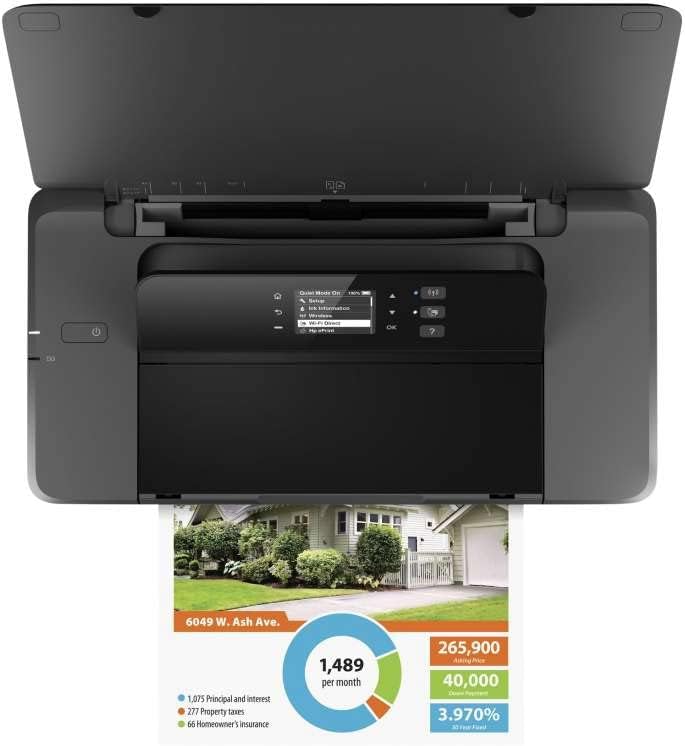 HP OfficeJet 200 Mobiele Inkjetprinter (A4, printer, wifi, HP ePrint, Airprint, USB, 4800 x 1200 dpi) zwart