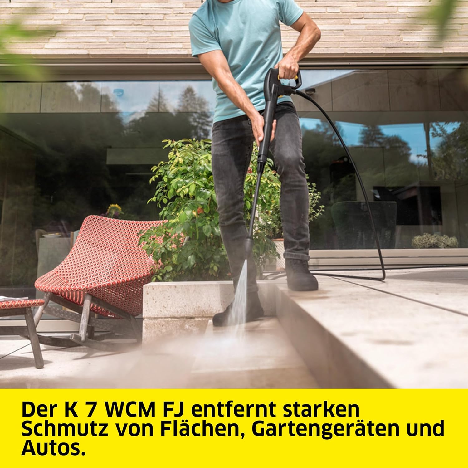 Kärcher hogedrukreiniger K 7 Premium Power Flex, druk: max. 180 bar, wateropbrengst: 600 l/u, oppervlakteprestatie: 60 m²/u, gewicht: 17,9 kg, Flex-hogedrukslang, vuilfrees, spuitlans
