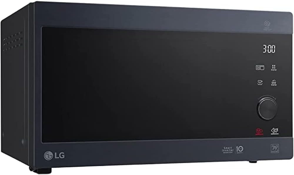 LG MS2595CIS magnetron met Smart Inverter-technologie, 25 liter inhoud, 1000 W, automatische programma's, instelbare vermogensniveaus en EasyClean-functie, zilver
