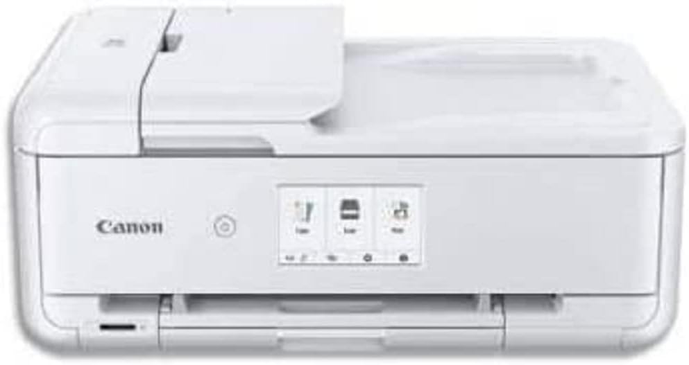 Canon PIXMA TS9550 Printer kleureninktstraal-multifunctioneel apparaat A4 A3 (printer A3, scanner, kopieerapparaat, 5 afzonderlijke inkten, wifi, LAN, print-app, 2 papierladen, dubbelzijdig afdrukken) zwart