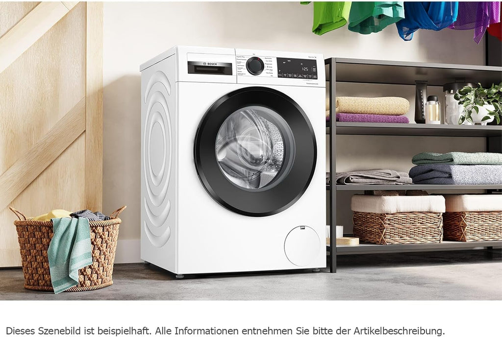 BOSCH WAN28127 Wasmachine Serie 4, voorlader met 8kg inhoud, 1400 tpm, Iron Assist, Active Water Plus, EcoSilence Drive, Speed Perfect, Wit, 60cm