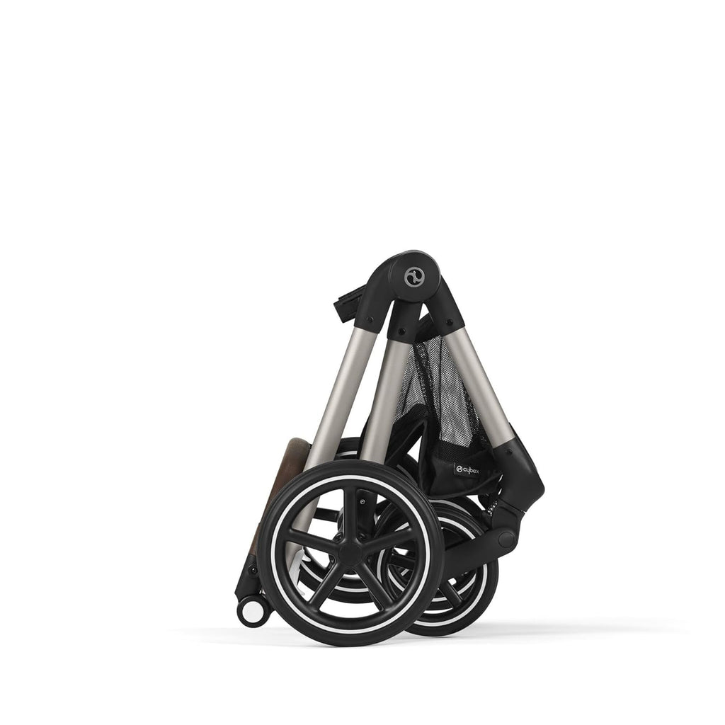 CYBEX Gold Kinderwagen EOS Lux 2-in-1 met Aton B2 i-Size autostoel en autostoeladapters, reissysteem, vanaf de geboorte tot 22 kg (ca. 4 jaar), Moon Black (Zwart)