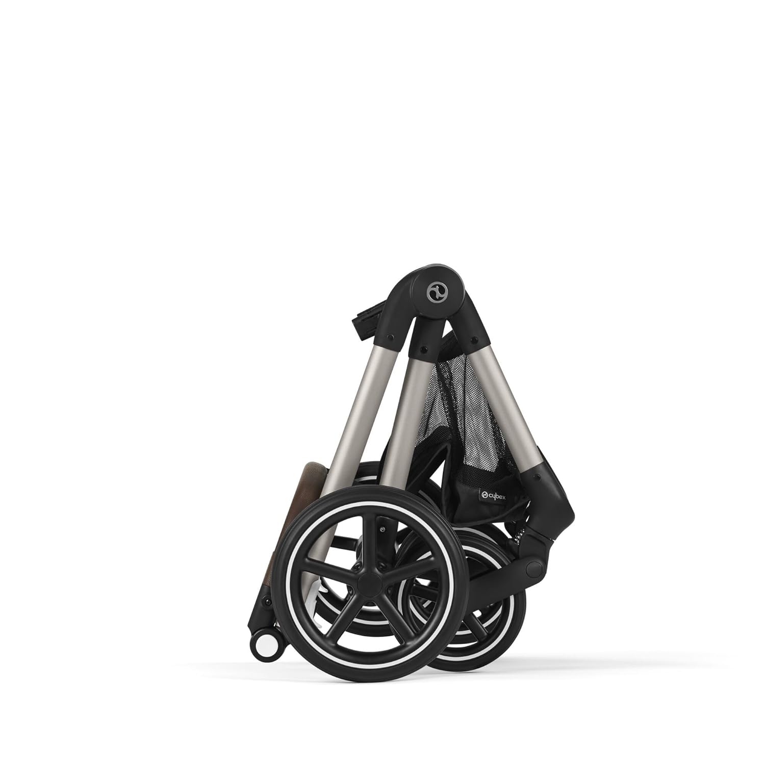 CYBEX Gold Kinderwagen EOS Lux 2-in-1 met Aton B2 i-Size autostoel en autostoeladapters, reissysteem, vanaf de geboorte tot 22 kg (ca. 4 jaar), Moon Black (Zwart)