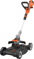 BLACK+DECKER 3-in-1 multi-trimmer set, accugrasmaaier en grastrimmer (18V 2,0Ah, speciaal voor kleine gazons en moeilijk terrein) STC1820CM