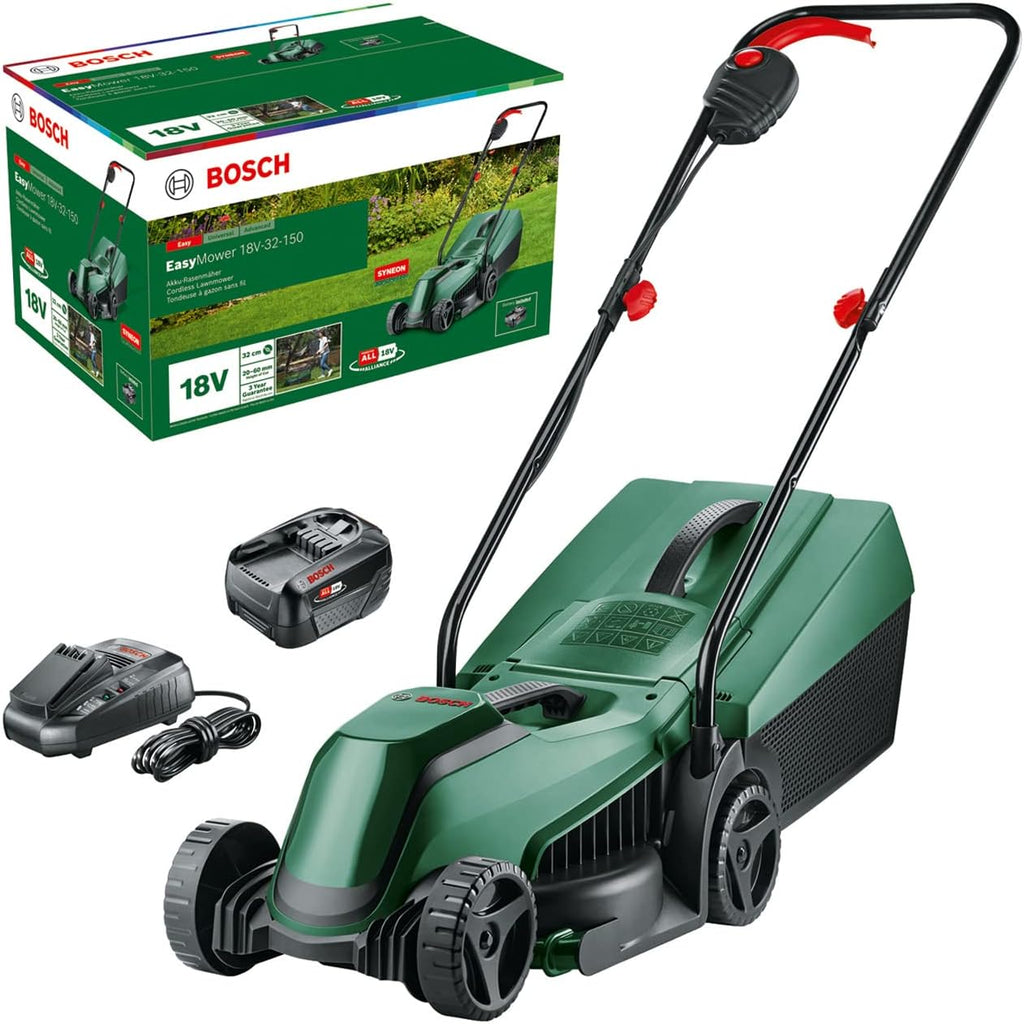 Bosch Accu grasmaaier CityMower 18V-32-300 (18 Volt, 1x accu 4,0 Ah, maaibreedte: 32 cm, gazonoppervlakken tot 300 m², in doos)