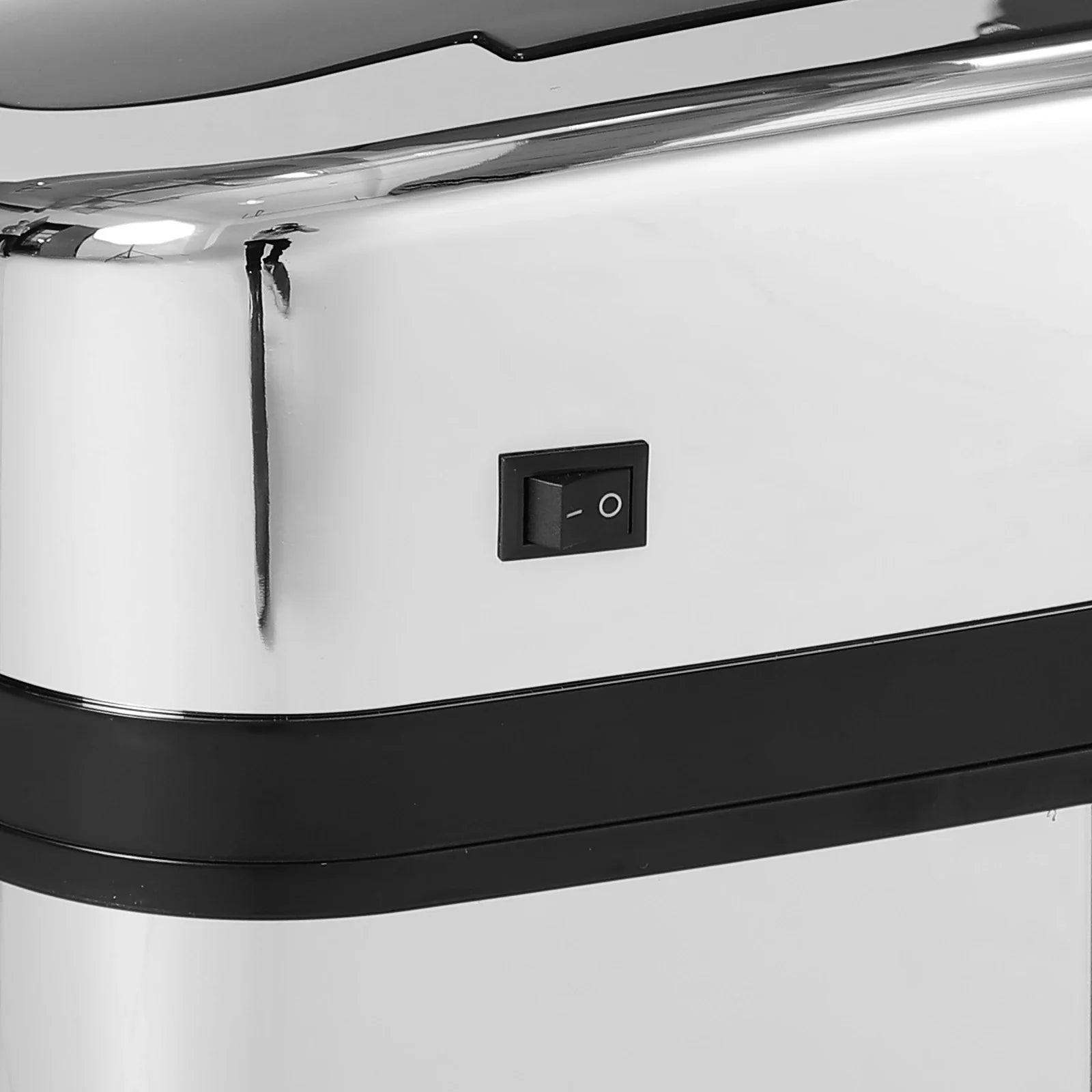 HOMCOM Automatische afvalemmer met sensor, roestvrij staal