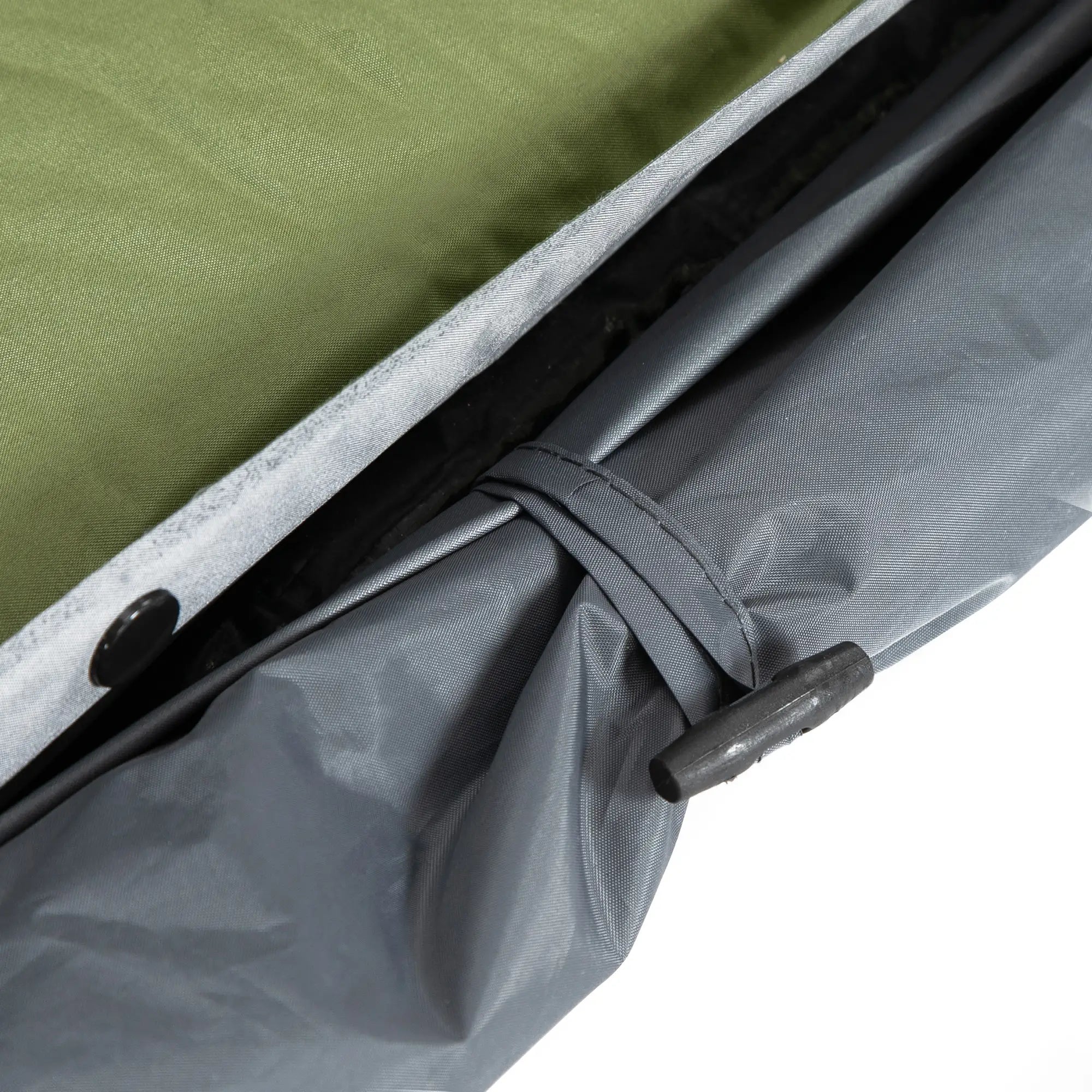Outsunny kampeerbed met tent & luchtmatras voor 2 personen, 200×146×159 cm, Grijs