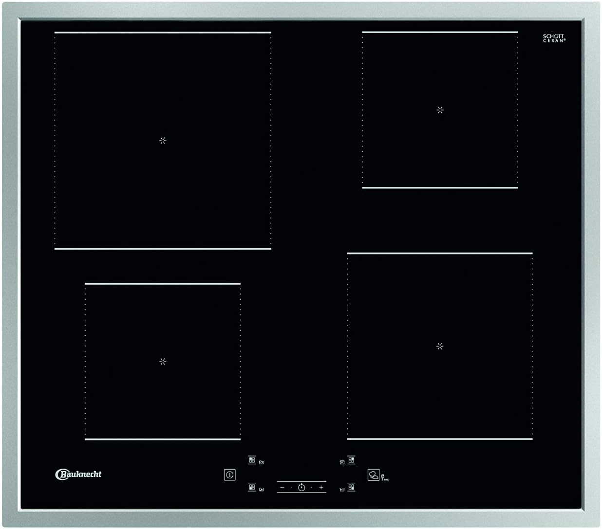 Bauknecht Inductiekookplaat BQ 2760S FT / Booster/ Touch Control /Sudderfunctie / Restwarmte-indicator/ Vlakke RVS-rand