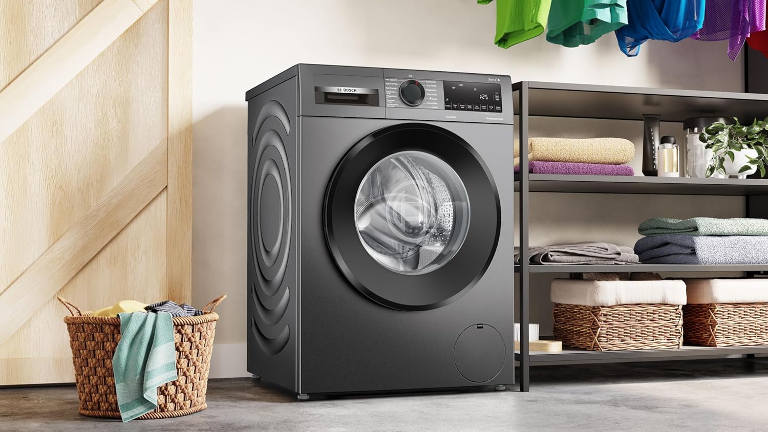 BOSCH WAN28127 Wasmachine Serie 4, voorlader met 8kg inhoud, 1400 tpm, Iron Assist, Active Water Plus, EcoSilence Drive, Speed Perfect, Wit, 60cm