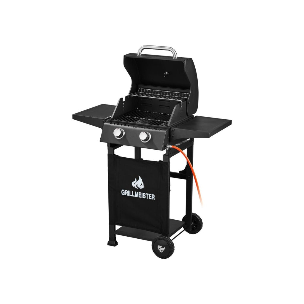 GRILLMEISTER Gasbarbecue 2-pits "Memphis", met warmhoudrooster - B-keus als nieuw