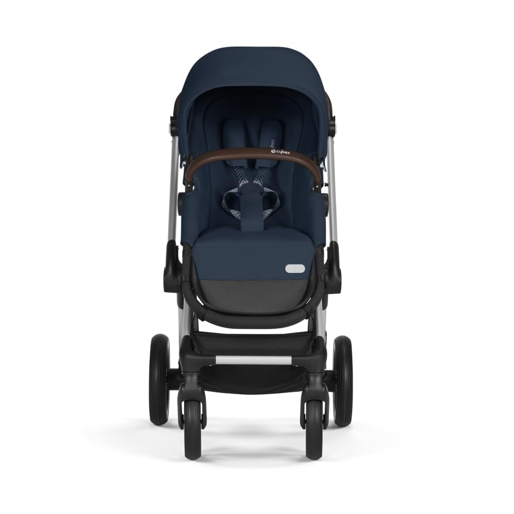 CYBEX Gold Kinderwagen EOS Lux 2-in-1 met Aton B2 i-Size autostoel en autostoeladapters, reissysteem, vanaf de geboorte tot 22 kg (ca. 4 jaar), Moon Black (Zwart)