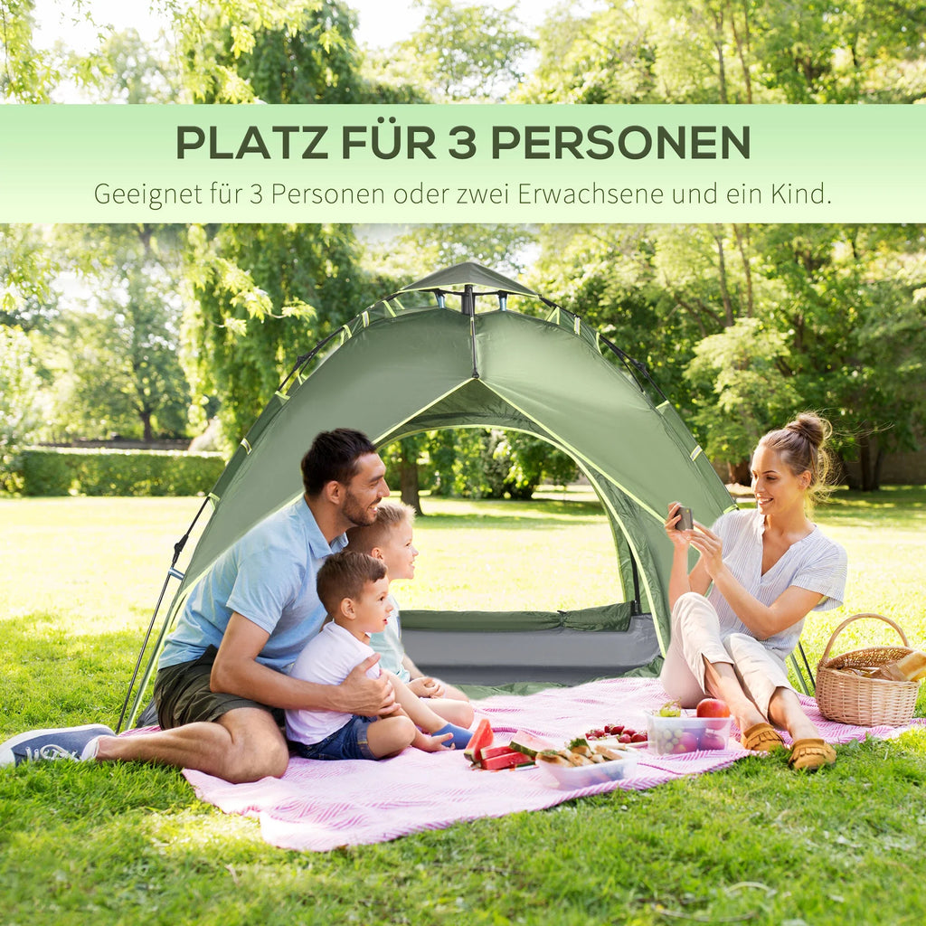 Outsunny Kampeertent 4-seizoenen Quick-Up Luifel Outdoor