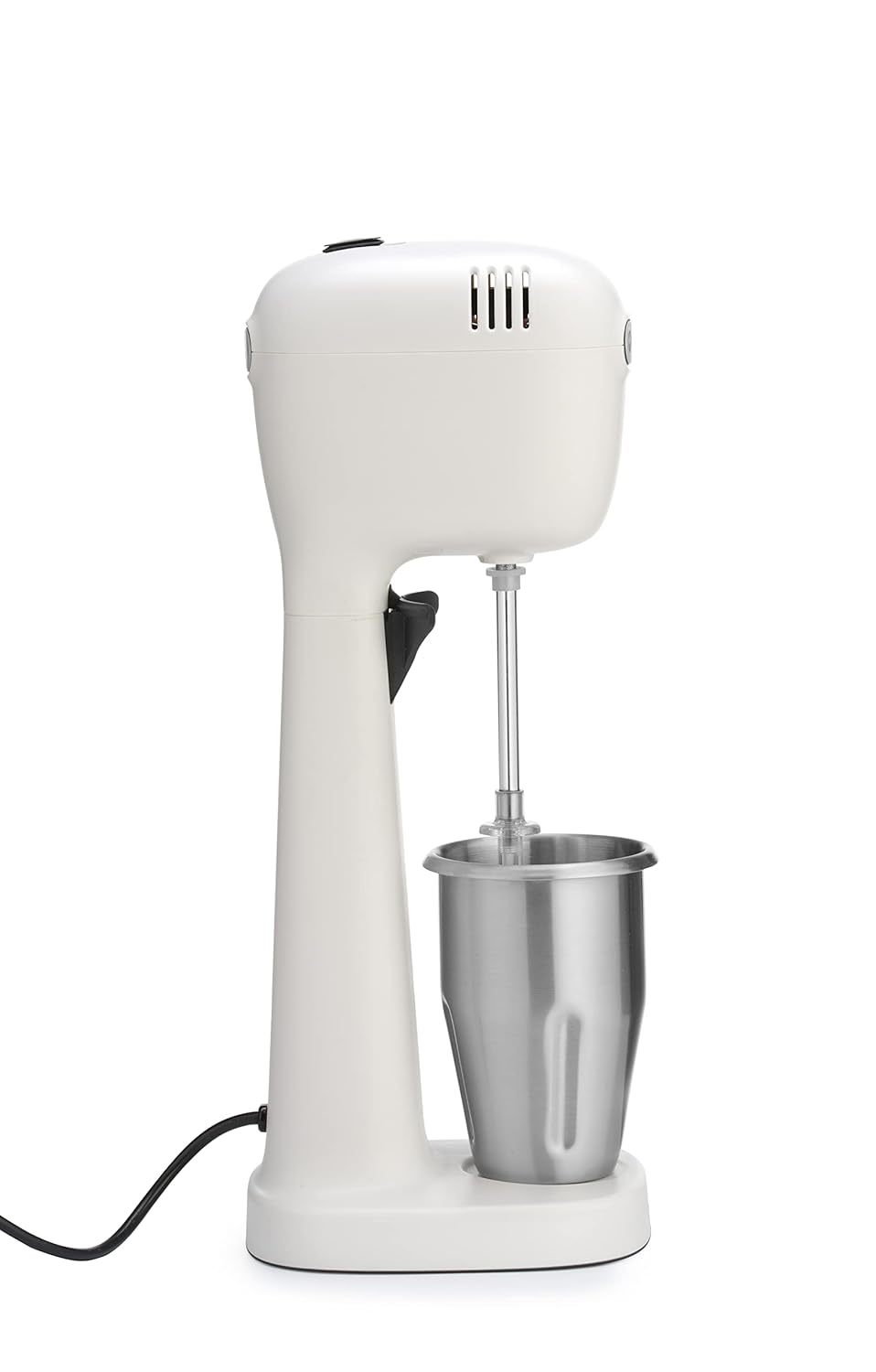 HENDI Melkshake Maker, Incl. 2 mengbekers (roestvrij staal en polycarbonaat) en 4 verwisselbare roerwerken, Drinkmixer, Frappés, Drankmixer, 230V/400W, 170x196x(H)490mm, Karamel