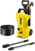 Kärcher hogedrukreiniger K Mini, licht en compact, druk: max. 110 bar, doorvoer: 360 l/u, oppervlak: 20 m²/u, gewicht: 3,93 kg, hogedrukpistool, vuilfrees, spuitlans, waterfilter, zwart, geel