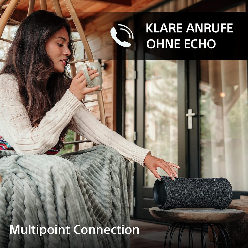 Sony SRS-XG300 - Draagbare draadloze bluetooth-speaker met krachtig feestgeluid en verlichting - waterdicht, 25 uur batterijduur, smartphone en snellaadfunctie - Zwart