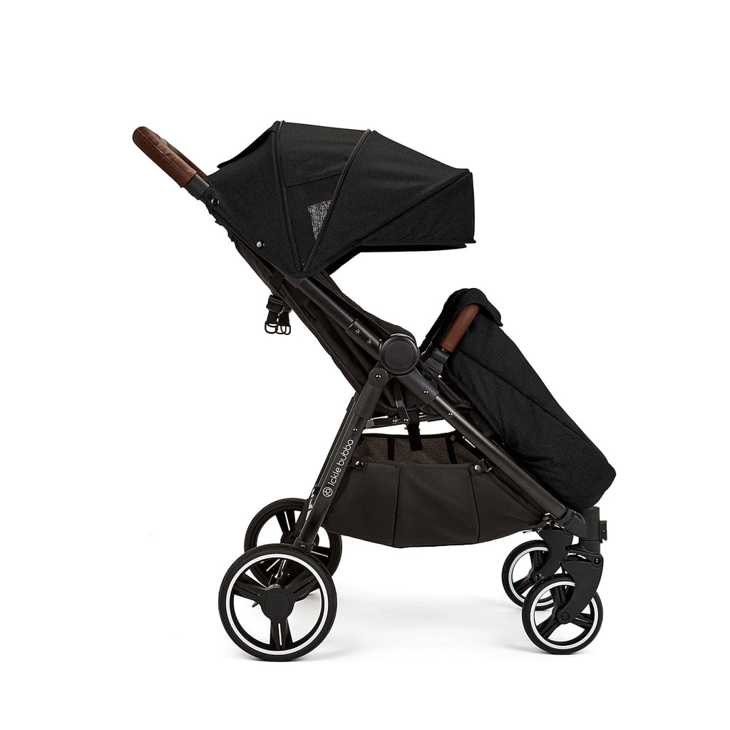 Venus Max Duo Buggy - geschikt vanaf de geboorte tot 15 kg (ongeveer 3 jaar), compacte, lichte, opvouwbare tweelingbuggy, inclusief regenhoes en voetenzak (Biscuit)