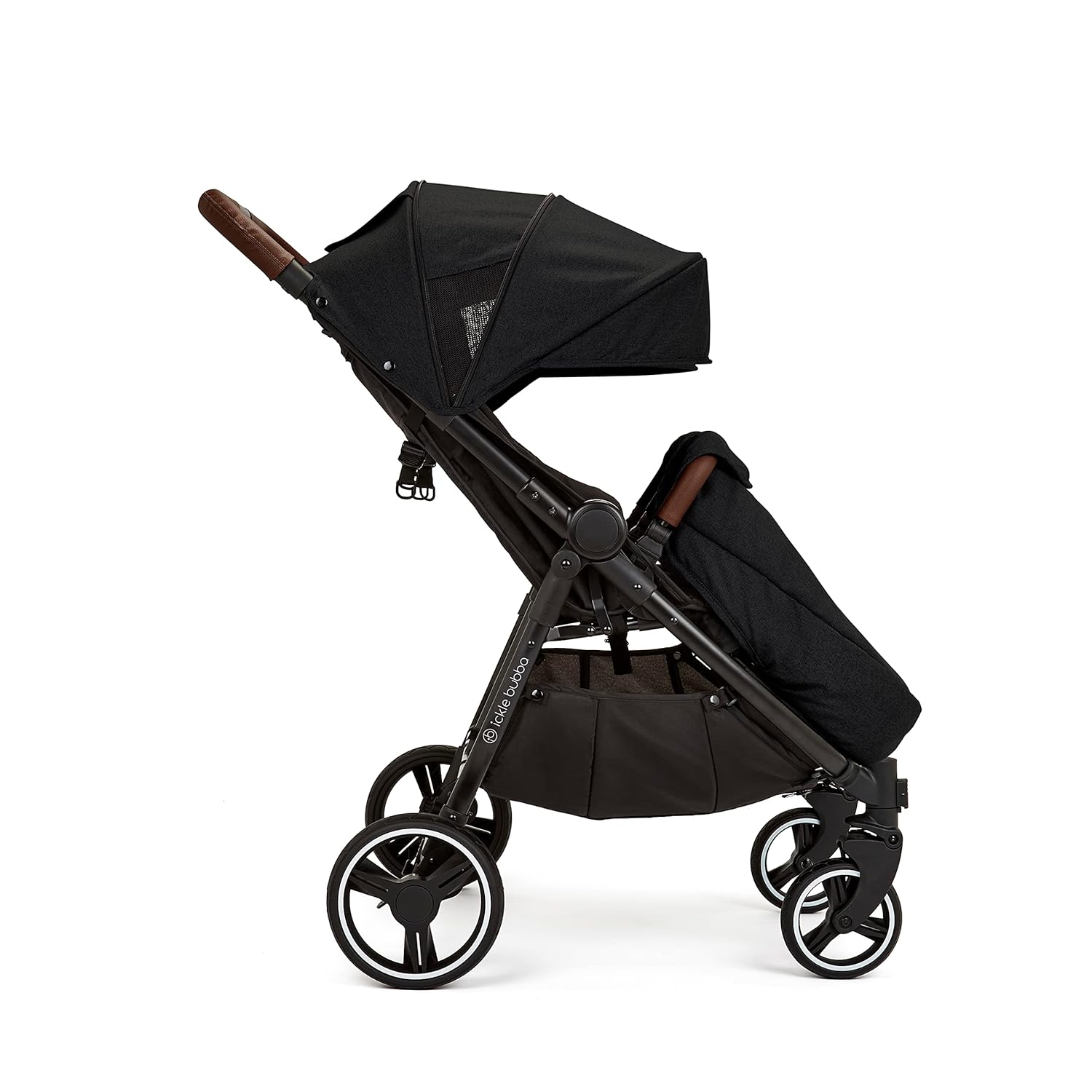 Venus Max Duo Buggy - geschikt vanaf de geboorte tot 15 kg (ongeveer 3 jaar), compacte, lichte, opvouwbare tweelingbuggy, inclusief regenhoes en voetenzak (Biscuit)