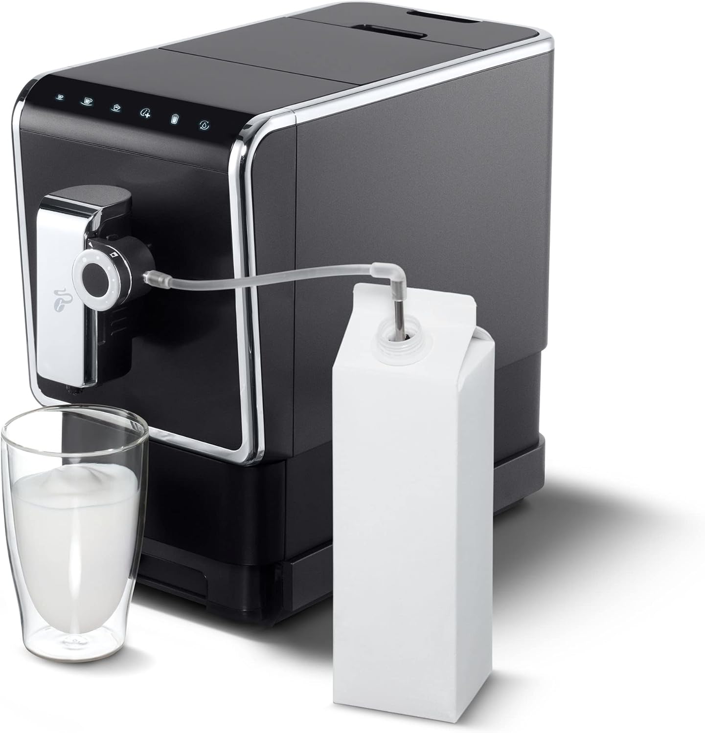 Tchibo volautomatisch koffiezetapparaat Esperto Pro met One Touch-functie voor Caffè Crema, espresso en melkspecialiteiten, antraciet