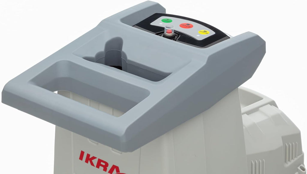 IKRA 81002880 elektrische tuinhakselaar rolhakselaar ILH 3000 A, stil, robuust, onderhoudsarm, sterk 3.000 watt, takdikte tot 44 mm, 230 V