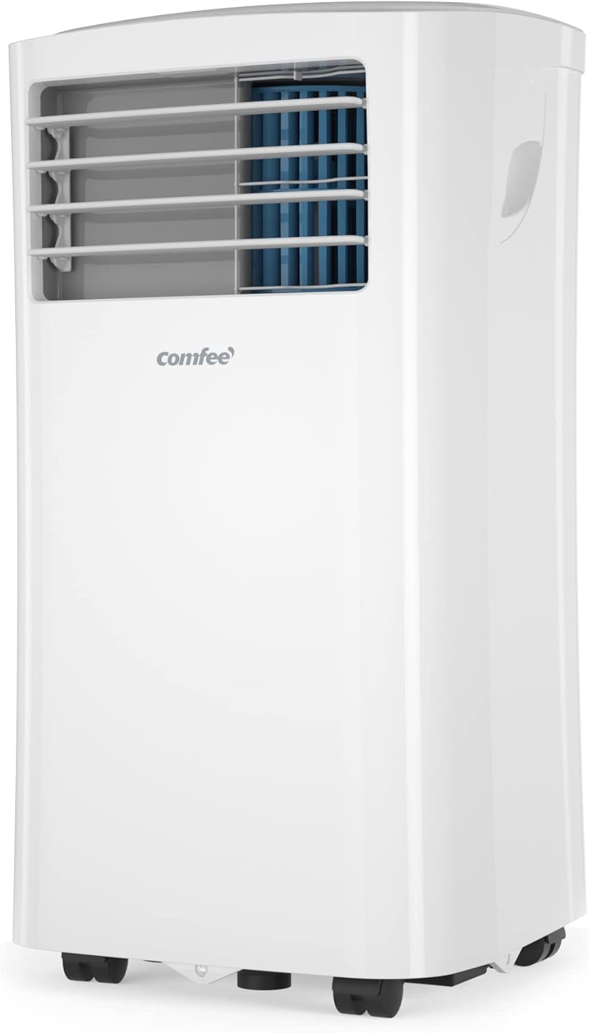 Comfee Mobiele Airco MPPH-09CRN7, 9000 BTU 2,6kW, Koelen&Ventileren&Ontvochtigen, Ruimtegrootte tot 88m³(33㎡), Mobiele Airconditioner met Afvoerslang