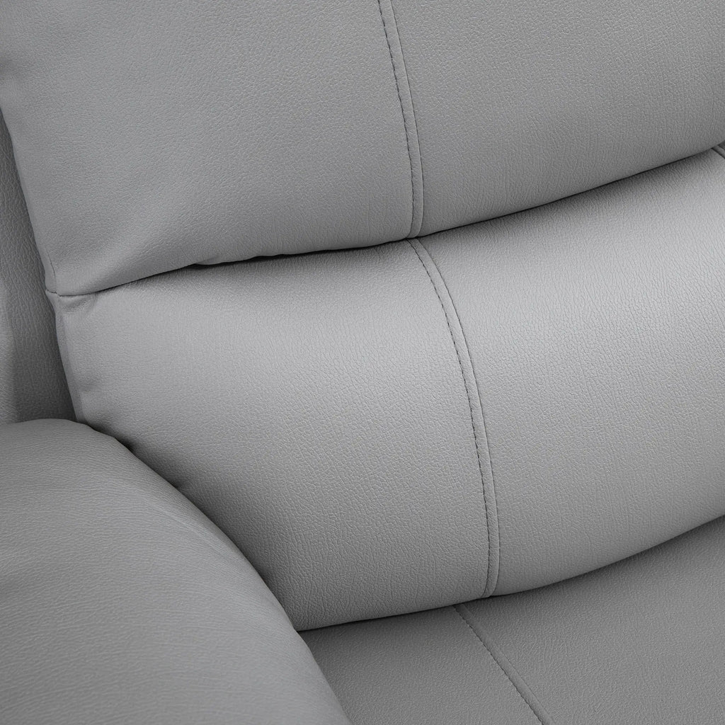HOMCOM Relaxfauteuil tv-stoel verstelbaar draaibaar grijs