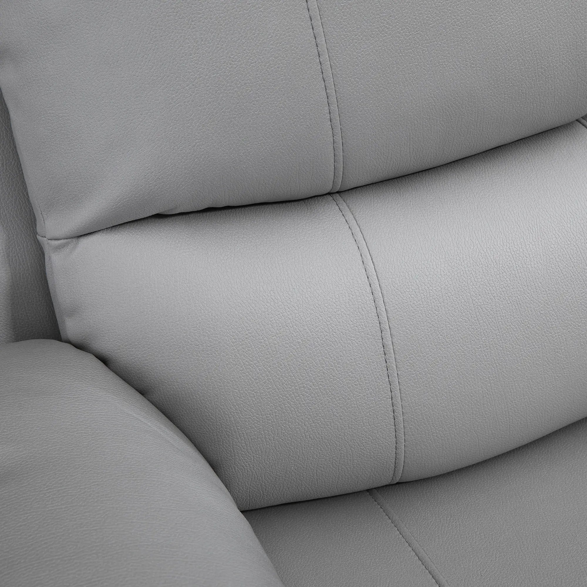 HOMCOM Relaxfauteuil tv-stoel verstelbaar draaibaar grijs