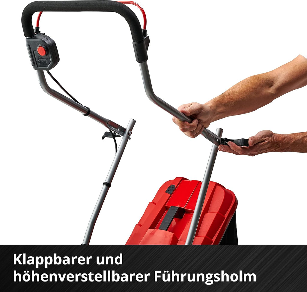 Einhell Accu-grasmaaier GE-CM 18/33 Li Kit Power X-Change (18 V, 33 cm maaibreedte, tot 200 m², borstelloos, 30L opvangzak, 25-65 mm maaihoogte, incl. 4,0 Ah accu + oplader)