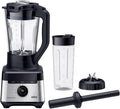 Braun PowerBlend 9 JB9040 Krachtige Blender – Blender met Tritan kan, 18 mixprogramma's, 10 snelheden + pulsfunctie, hete soepfunctie, reinigingsprogramma, uitschenktuit, 1600 W, Zwart