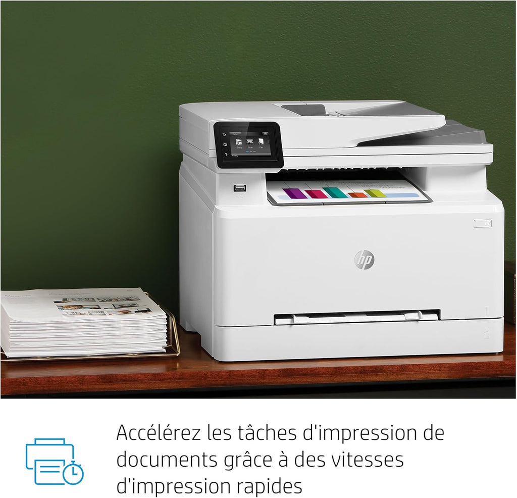 HP Color LaserJet Pro MFP 3302fdwg multifunctionele kleurenlaserprinter, fax, automatisch dubbelzijdig afdrukken, touchscreen, wifi, ethernet, USB, HP Wolf Pro Security