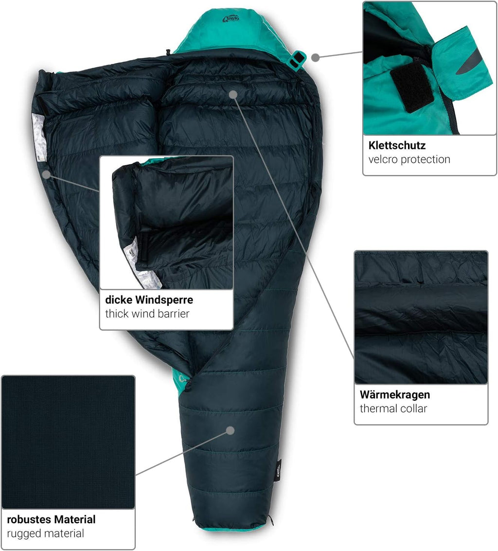 qeedo Takino Donzen Slaapzak, Winterslaapzak (maat M & L) warm, klein & licht