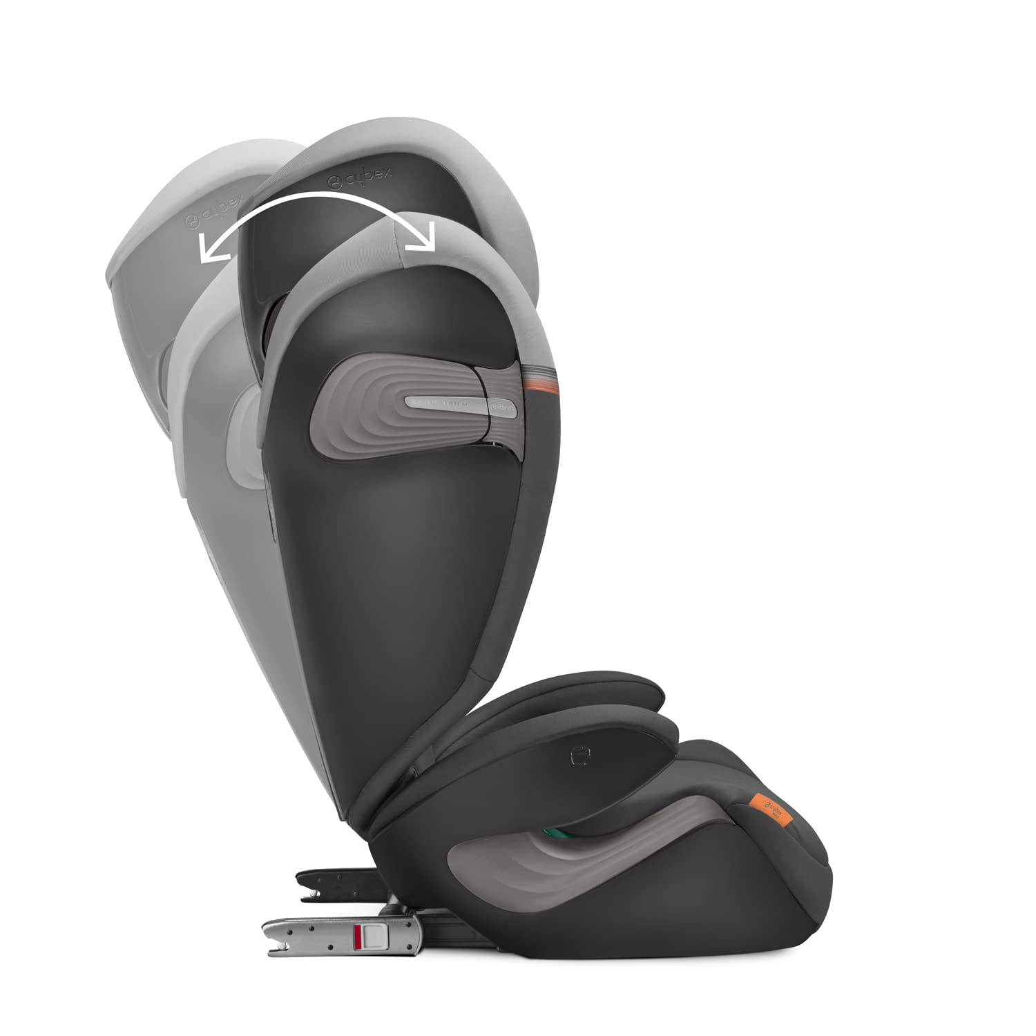 CYBEX Gold Kindersitz Solution S2 i-Fix, Für Autos mit und ohne ISOFIX, 100 - 150 cm, Ab ca. 3 bis 12 Jahre (15 - 50 kg), Lava Grey