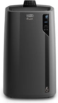 De'Longhi Pinguino PAC EL112 CST mobiele airconditioner met afvoerslang, airconditioning voor ruimtes tot 110 m³, luchtontvochtiger, ventilatiefunctie, 24-uurs timer, zwart