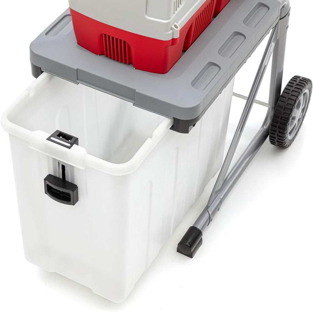 IKRA 81002880 elektrische tuinhakselaar rolhakselaar ILH 3000 A, stil, robuust, onderhoudsarm, sterk 3.000 watt, takdikte tot 44 mm, 230 V