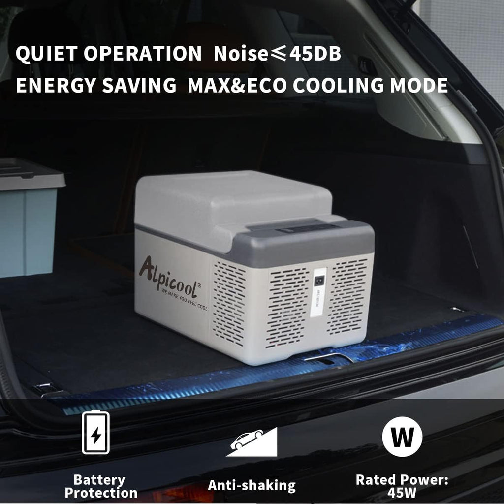 Alpicool C12 12L koelbox 12 V mini koelkast elektrische compressor auto koelkast camping vriezer kleine draagbare voor auto, vrachtwagen, boot, camper met USB-aansluiting