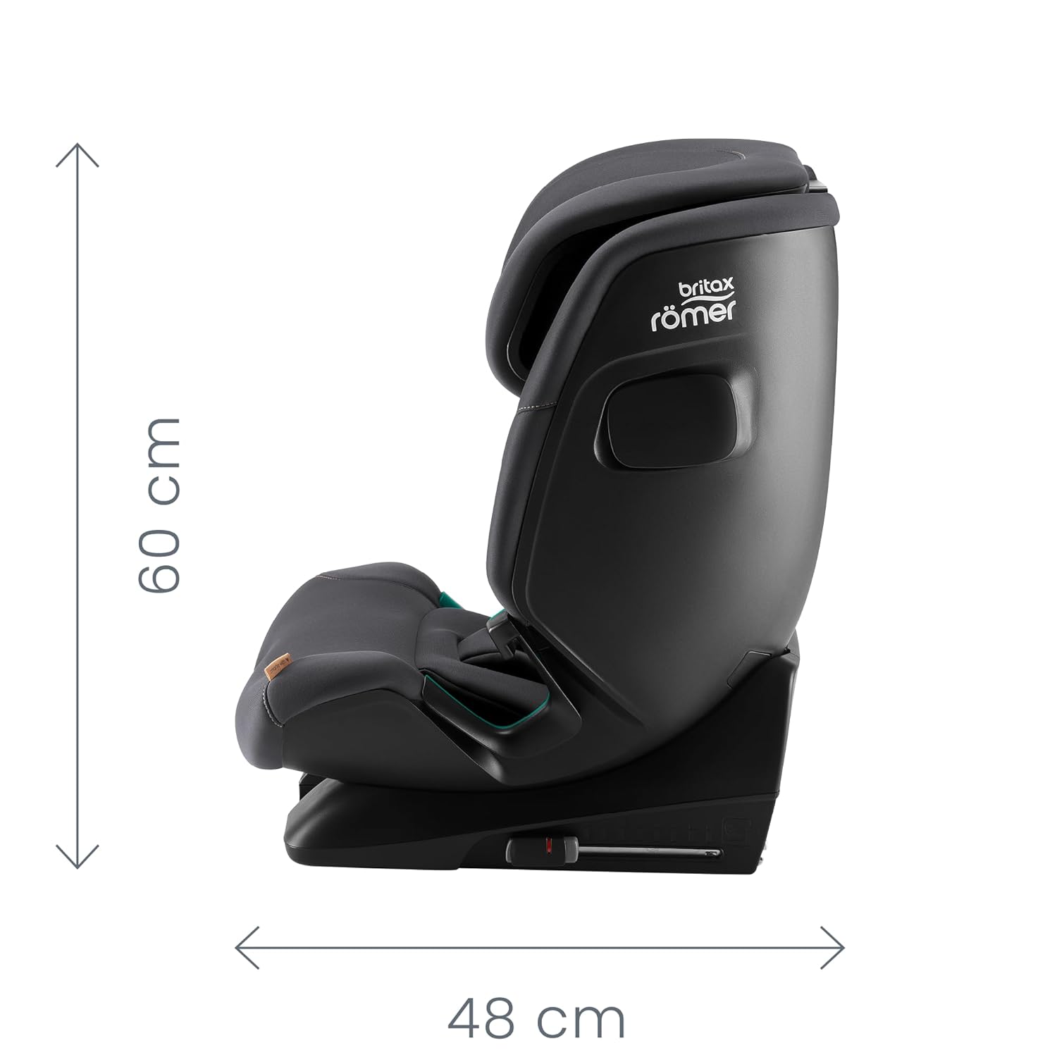 BRITAX RÖMER autostoel ADVANSAFIX 2 Z-LINE, voor kinderen van 76-150 cm (i-Size) met en zonder ISOFIX, 15 maanden tot 12 jaar, Space Black
