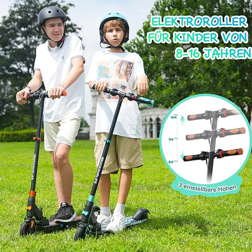 RCB R15 elektrische step voor kinderen met RCB-logo, 250W motor, IPX4