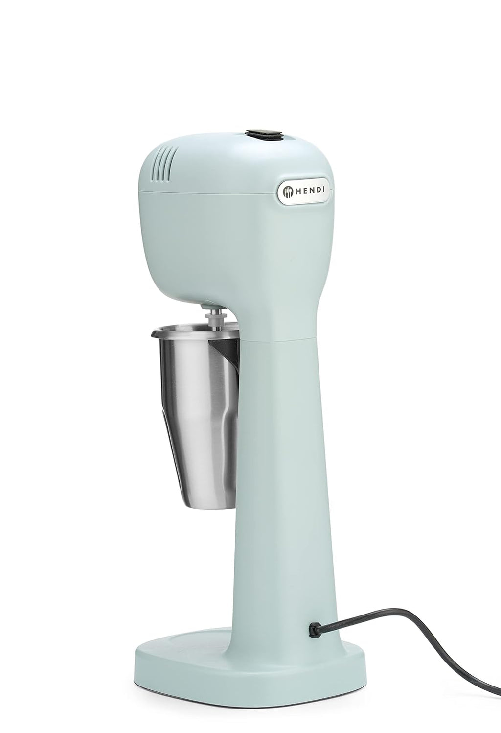 HENDI Melkshake Maker, Incl. 2 mengbekers (roestvrij staal en polycarbonaat) en 4 verwisselbare roerwerken, Drinkmixer, Frappés, Drankmixer, 230V/400W, 170x196x(H)490mm, Karamel