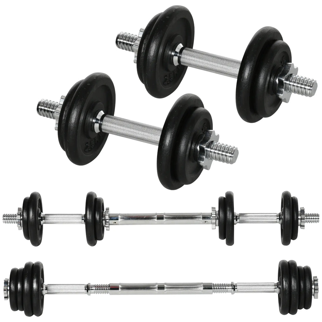 HOMCOM Halterset 2-in-1 halter stang combineerbaar ijzer